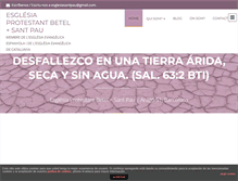 Tablet Screenshot of esglesiasantpau.org